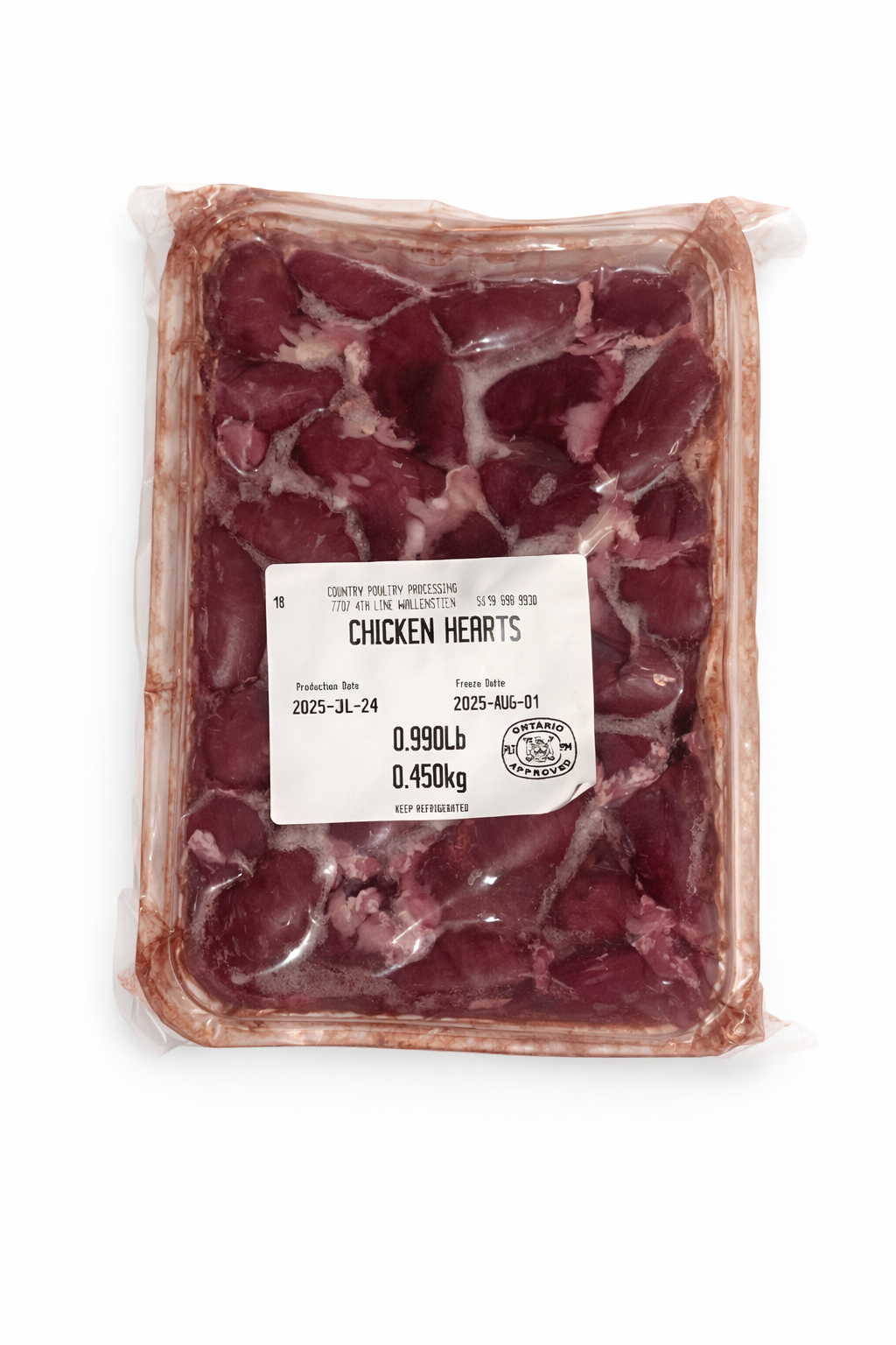 Free-Range Chicken Hearts - Nutrient Dense Protein