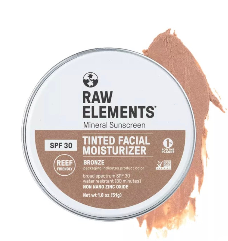 Raw Elements Tinted Facial moisturizer tin