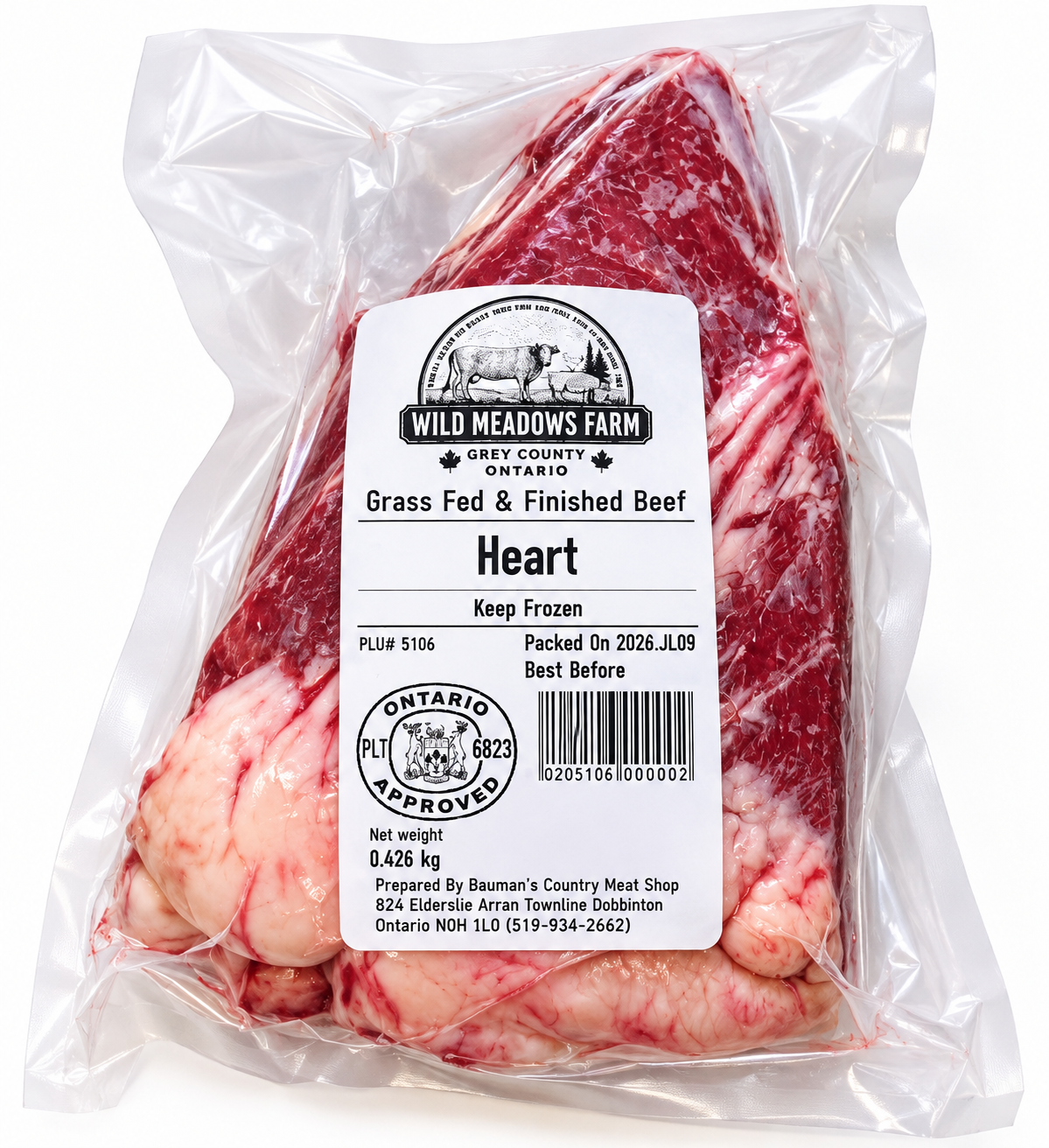 Beef Heart Grass fed & finished (1.5lb)