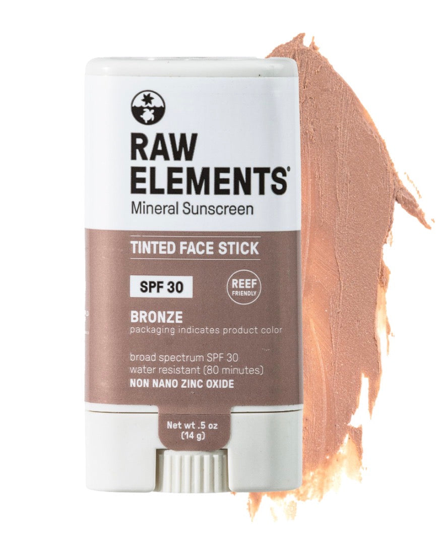 Raw Elements Mineral Sunscreen Tinted Face Stick SPF 30