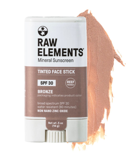 Raw Elements Mineral Sunscreen Tinted Face Stick SPF 30