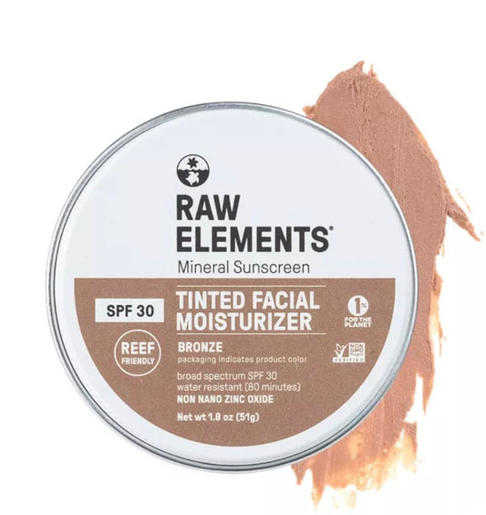 Raw Elements Tinted Facial moisturizer tin