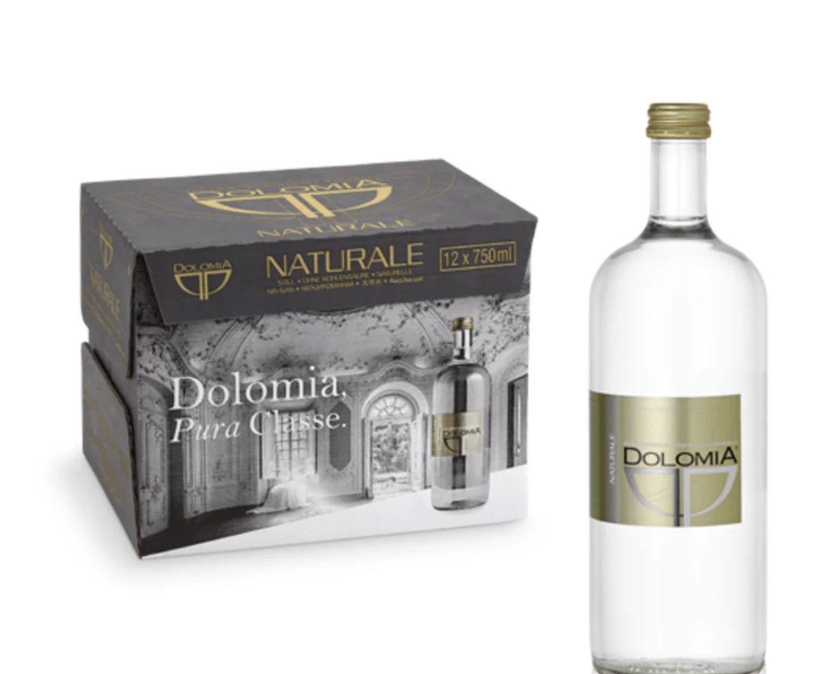 Dolomia – Natural Still Water from the Dolomites (750 mL, Pack of 12)
