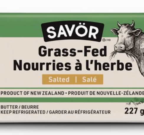 Grass-Fed Salted New Zealand Butter