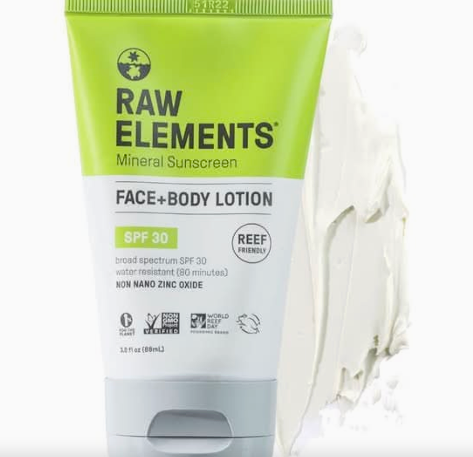 Raw Elements Face + Body Lotion SPF 30 – 3 oz