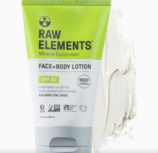Raw Elements Face + Body Lotion SPF 30 – 3 oz